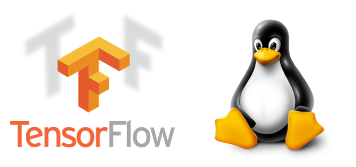Logos TensorFlow et Linux